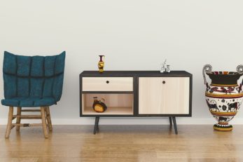 Im Feng Shui angeordnete Möbel
