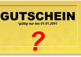 Gültigkeitsdauer von Gutscheinen